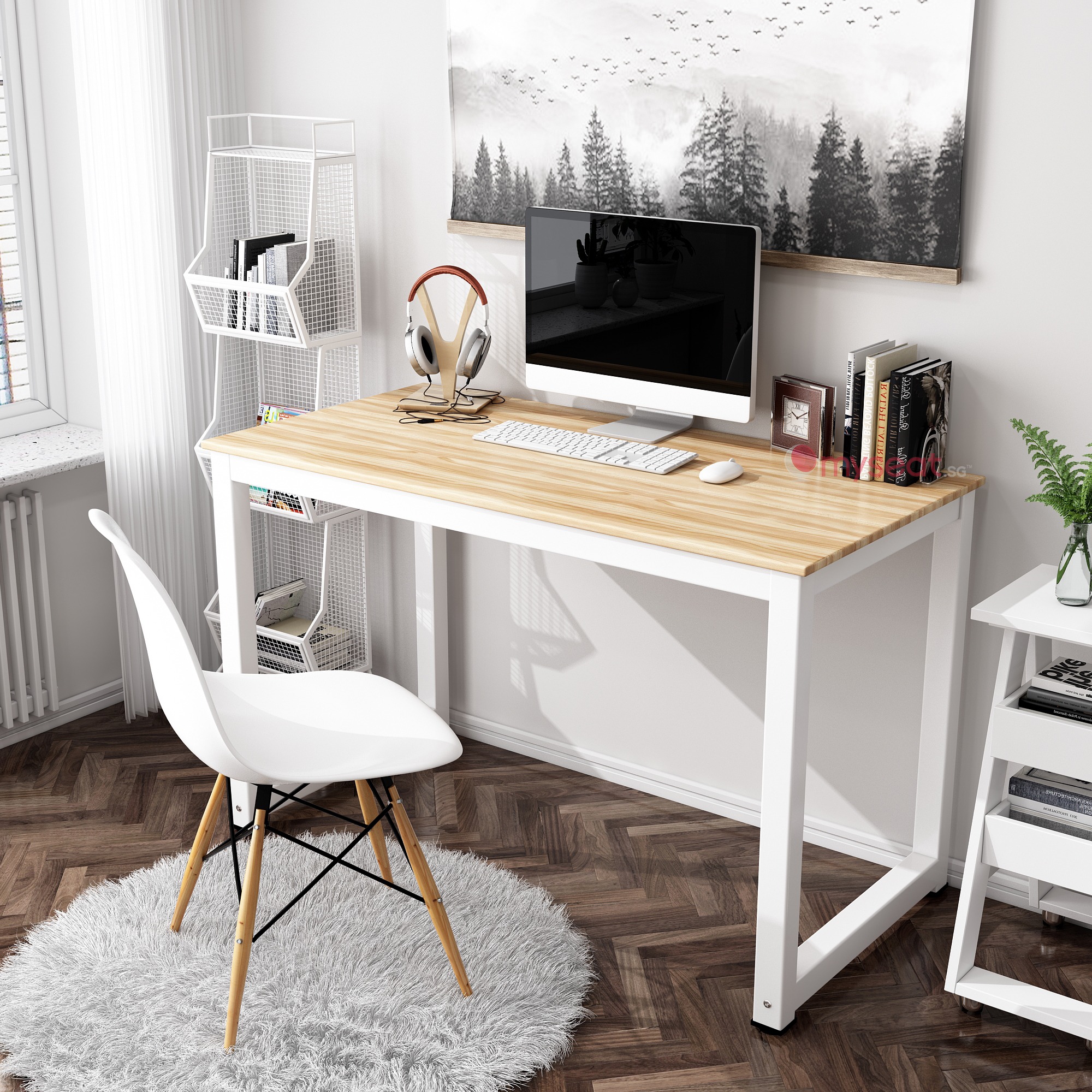 Solid Wood Study Table | MYSEAT.sg | MadeInSG & FREE Delivery