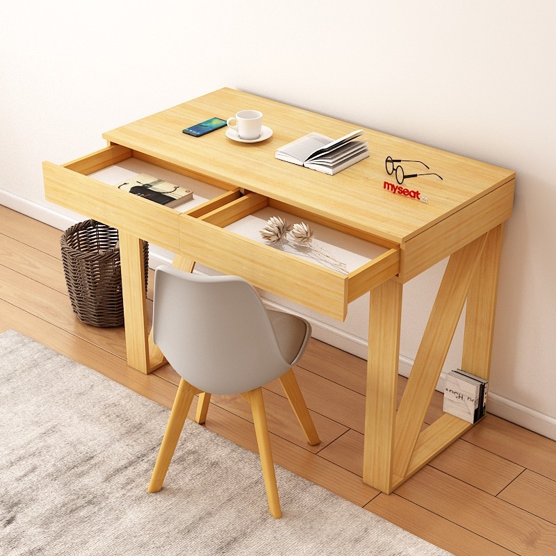 Solid Wood Study Table | MYSEAT.sg | MadeInSG & FREE Delivery