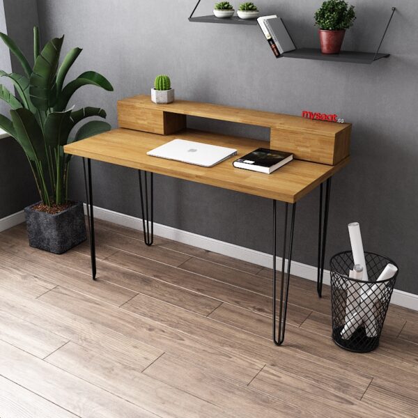 Solid Wood Study Table MYSEAT.sg Free Delivery & Assembly