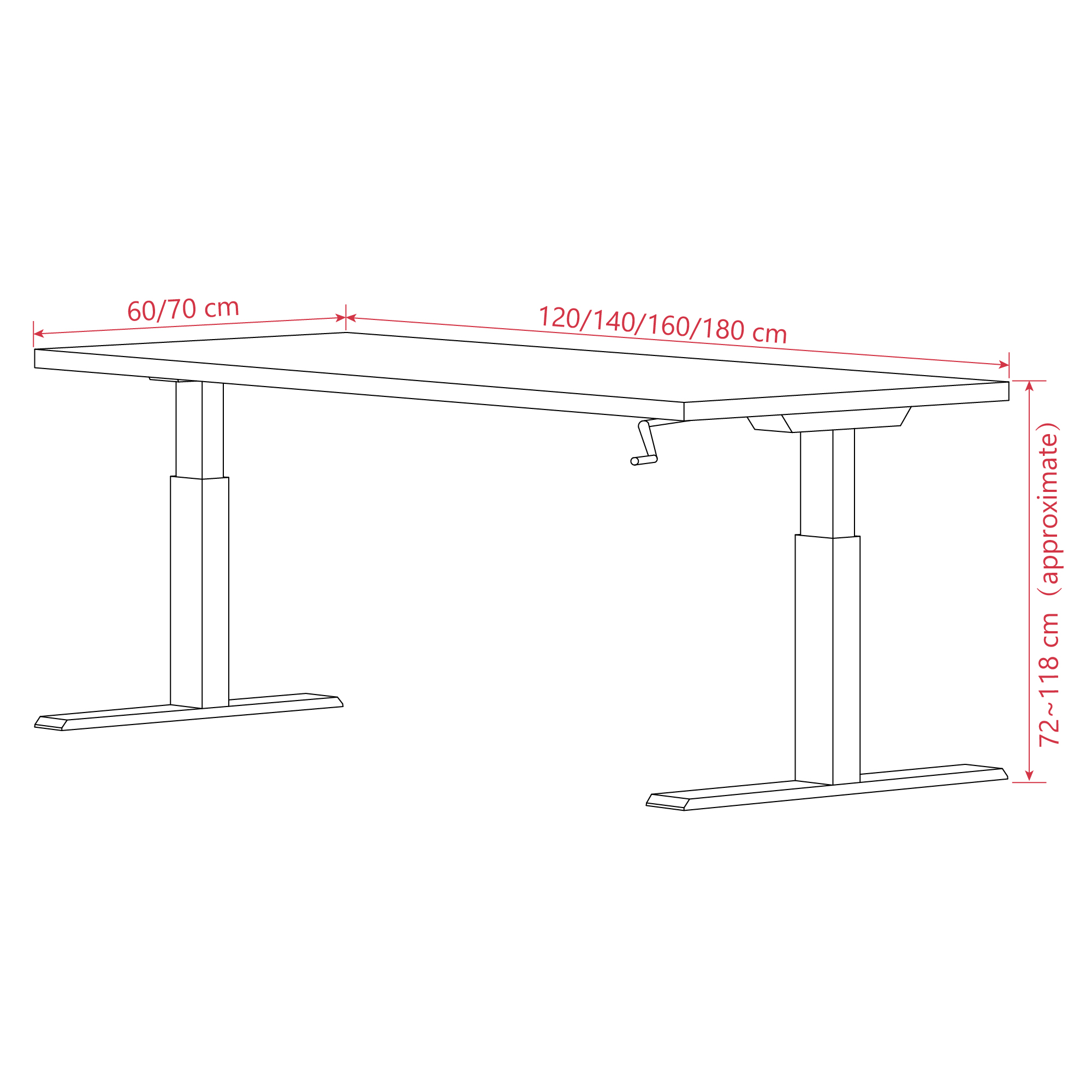 WELLS Dual Motor Electric Standing Desk 