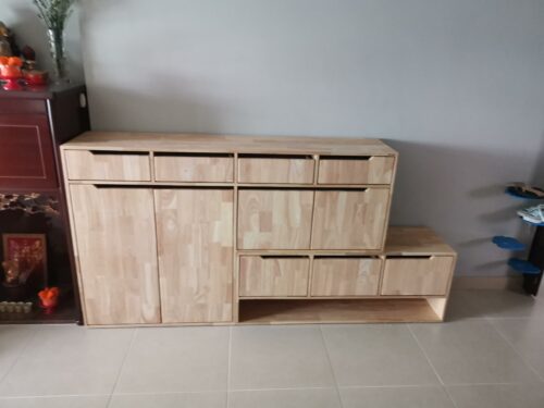 LILY Solid Wood Shoe Cabinet photo review