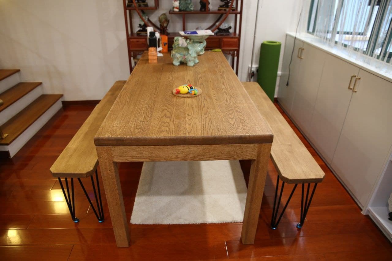 RONDEAU Solid Wood Dining Table photo review