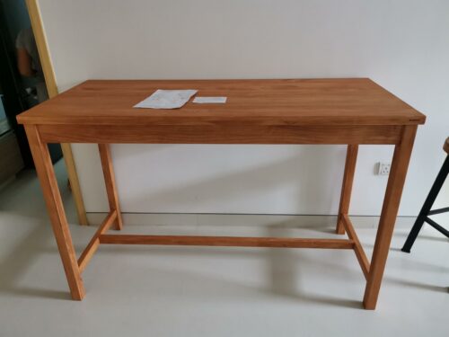 OKA Solid Wood High Table photo review