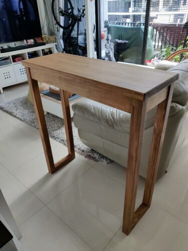 OKA Solid Wood High Table photo review