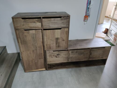 LILY Solid Wood Shoe Cabinet photo review