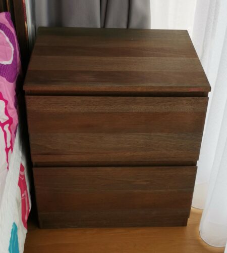 MUNIN Solid Wood Bedside table photo review