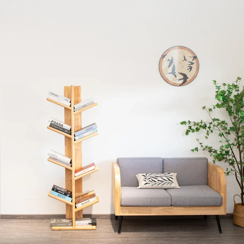 Living room display bookshelf